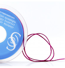Шнур атласный SAFISA 1,5 мм, 25 м, цвет 30, бордо