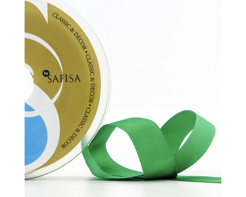 Лента репсовая SAFISA, 25 мм, 25 м, цвет 25 зеленый