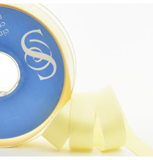 Лента атласная двусторонняя SAFISA, 3 мм, 100 м, цвет 10, шампань