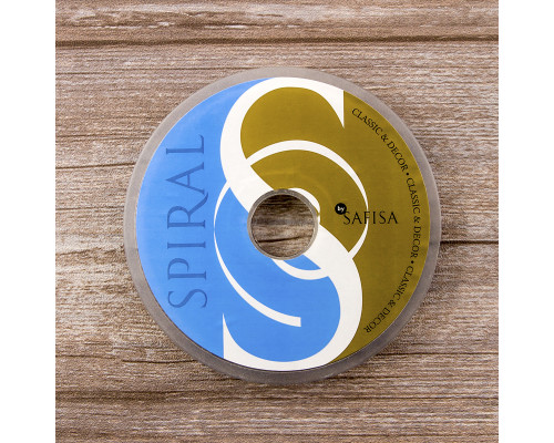 Лента жаккардовая с люрексом SAFISA, 10 мм, 15 м, цвет 06