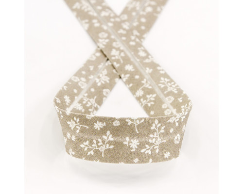 Косая бейка с рисунком SAFISA, арт.6628, 20 мм, 20 м, цвет 02