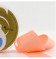 Лента репсовая SAFISA, 50 мм, 25 м, цвет 07 персиковый