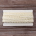 Мерсеризованное хлопковое кружево, 23 мм, цвет сливочный с белым